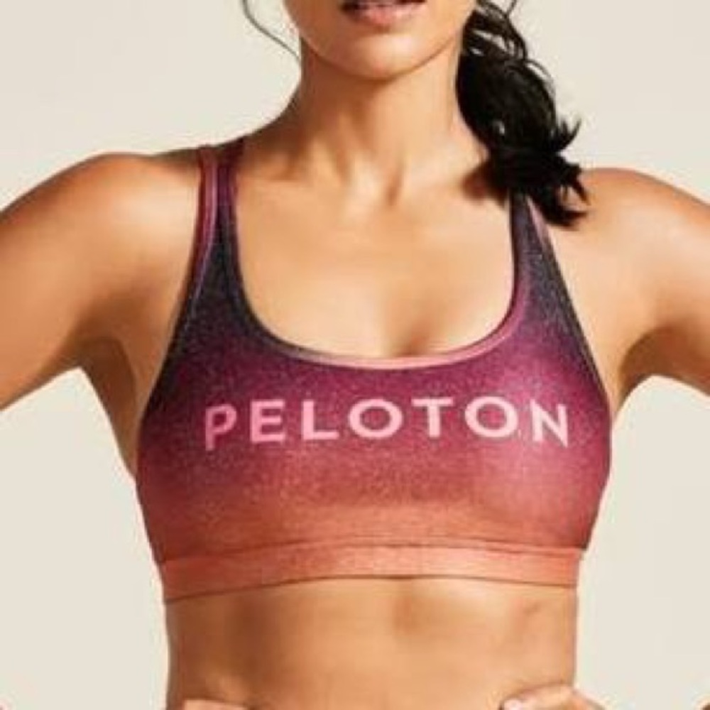 Peloton x WITH Sunrise Fade Strappy Sports Bra S